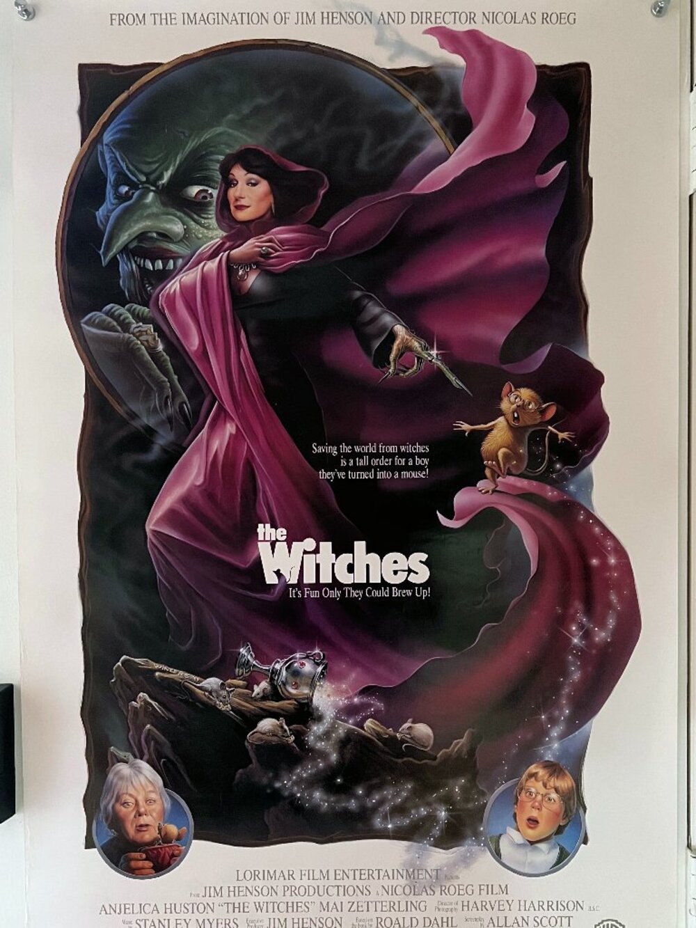 THE WITCHES (1990) - ORIGINAL SINGLE SIDED MOVIE POSTER